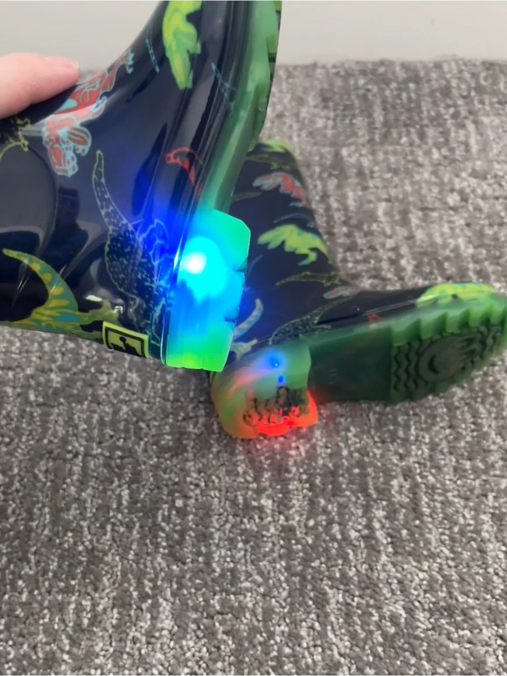 Like New Dinosaur Rain Boots